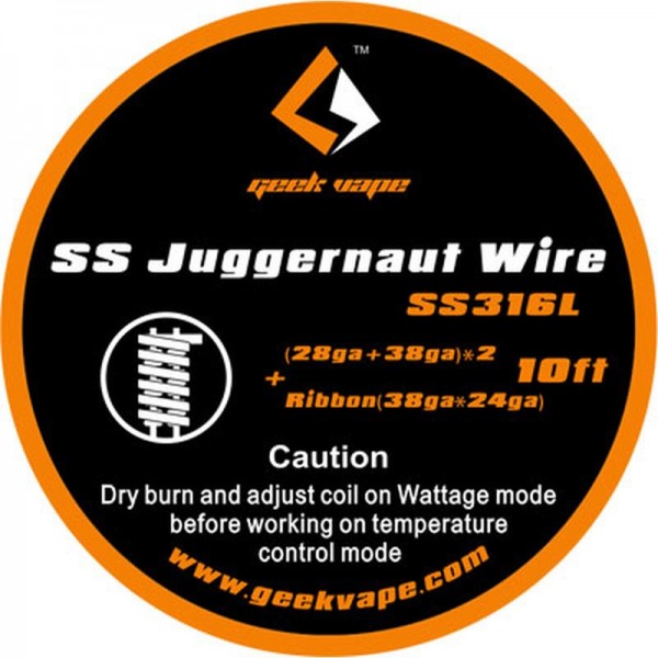 GEEK VAPE - SS Juggernaut Wire ZS04 - 10ft