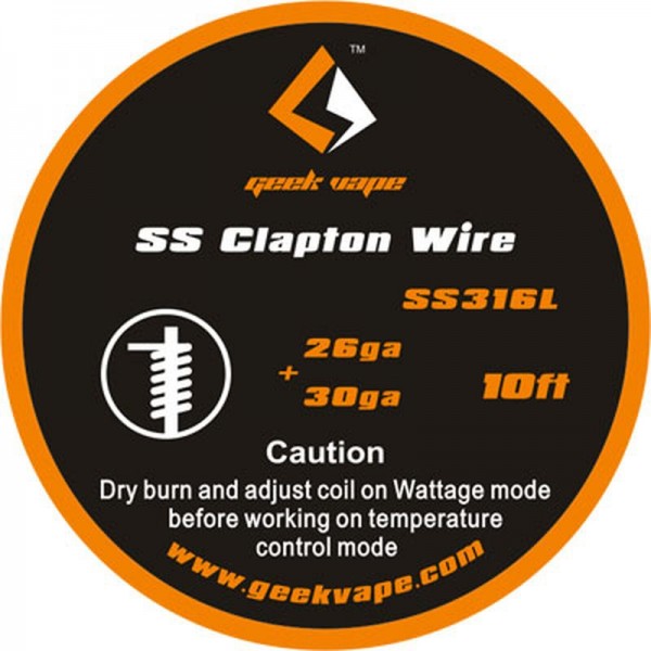 GEEK VAPE - SS Clapton Wire - 10ft