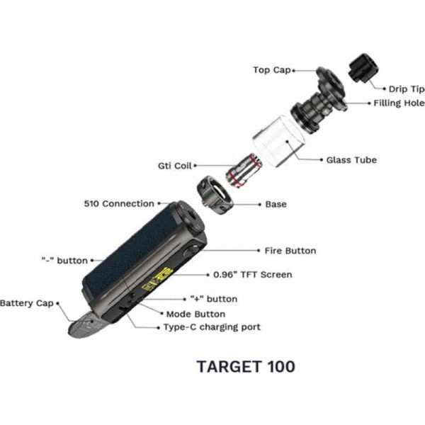 VAPORESSO - Target 100W Kit + iTank 5ml