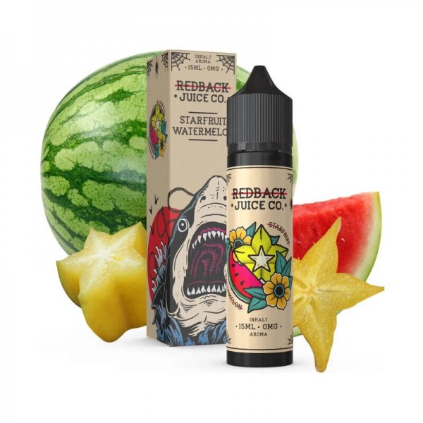 REDBACK JUICE CO. - Sternfrucht & Wasssermelone Longfill Aroma mit Steuerzeichen