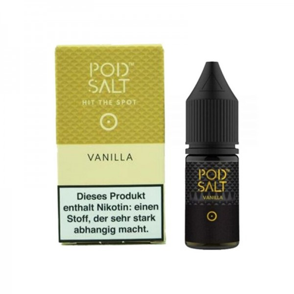 POD SALT - Vanilla Nikotinsalz Liquid mit Steuerzeichen