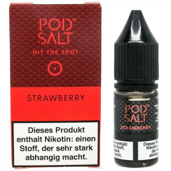 POD SALT - Strawberry Nikotinsalz Liquid mit Steuerzeichen