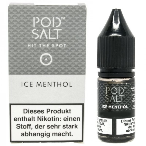 POD SALT - Ice Menthol Nikotinsalz Liquid mit Steuerzeichen