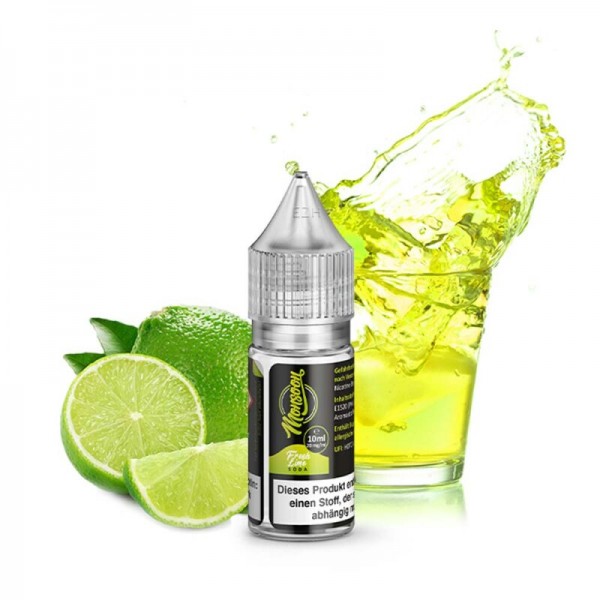MONSOON - Fresh Lime Soda Nikotinsalzliquid 10ml (10mg / 20mg) mit Steuerzeichen