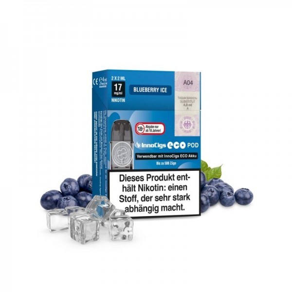 INNOCIGS - ECO Pod 2er Pack Blueberry Ice -4ml-