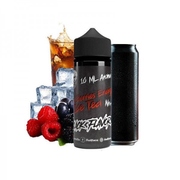 BLACK FLAVOURS - Wild Berries Energy Ice Tea Longfill Aroma 10ml mit Steuerzeichen