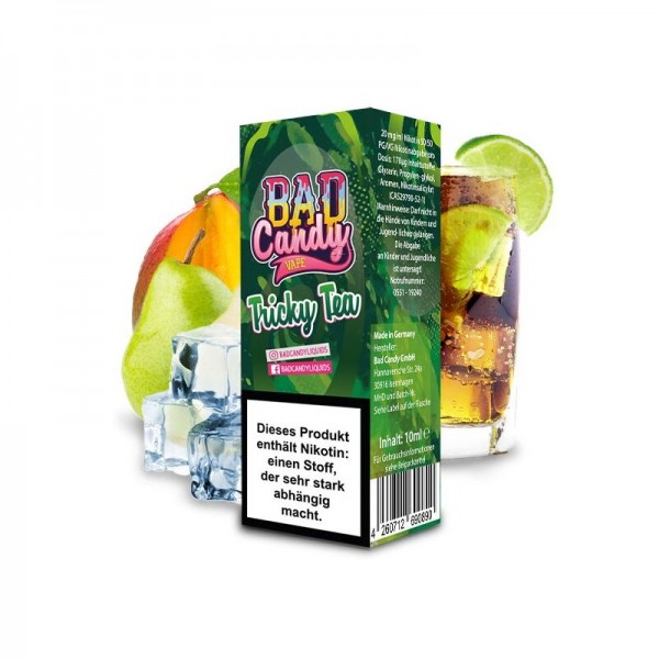 BAD CANDY - Tricky Tea Nikotinsalz 10ml/10mg mit Steuerzeichen