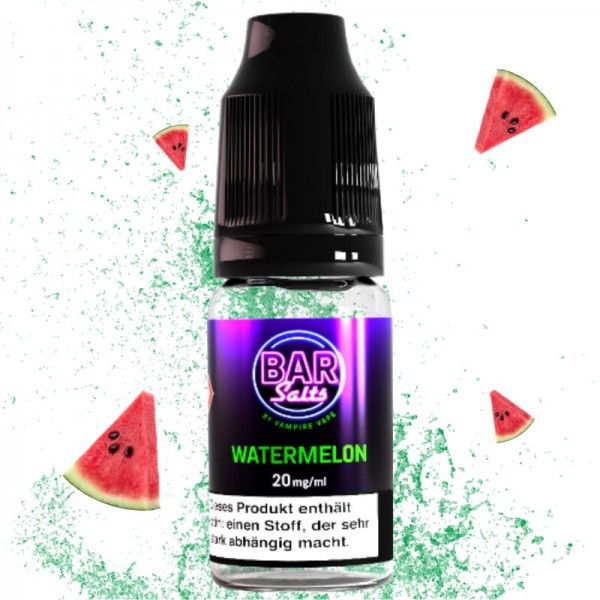 BAR SALT - by Vampire Vape Watermelon 10ml NicSalt Liquid