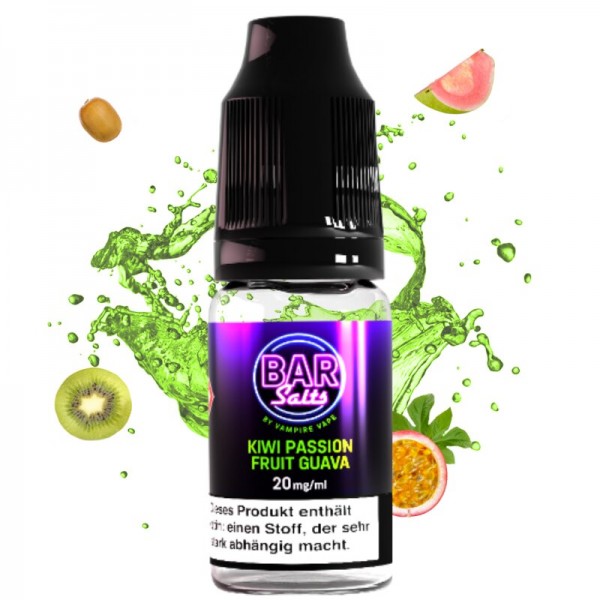 BAR SALT - by Vampire Vape Kiwi Passion Guava 10ml NicSalt Liquid