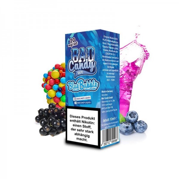 BAD CANDY - Blue Bubble Nikotinsalzliquid 10ml mit Steuerzeichen