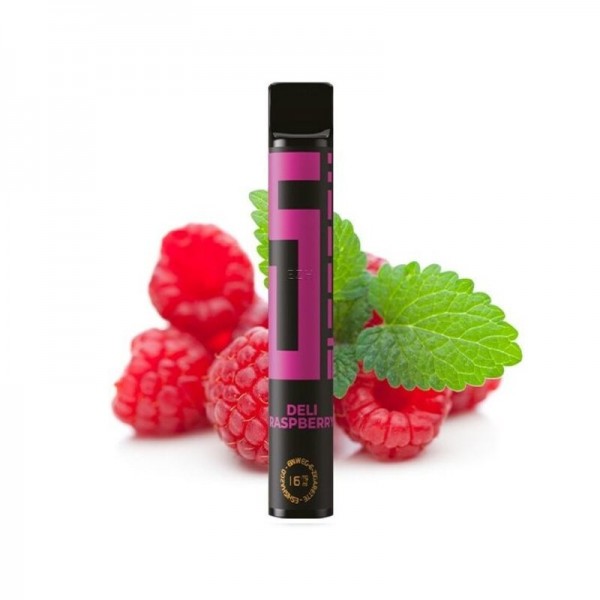 5 ELEMENTS - Deli Raspberry Einweg E-Zigarette mit Steuerzeichen (Nikotinfrei/Nikotinsalz)