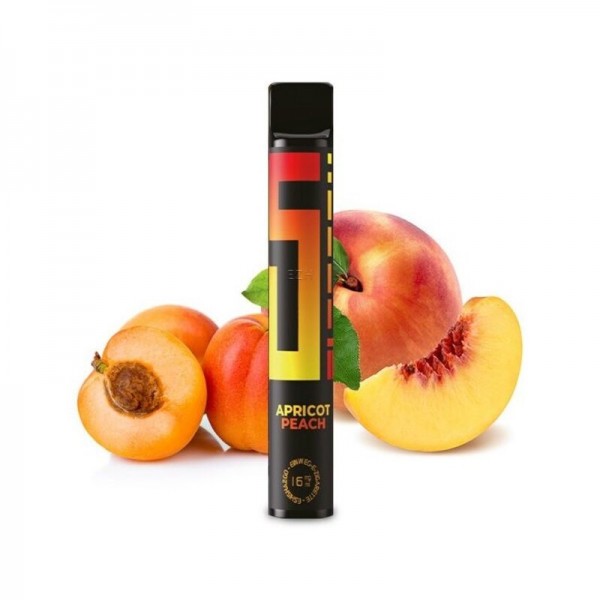 5 ELEMENTS - Apricot Peach Einweg E-Zigarette mit Steuerzeichen (Nikotinfrei/Nikotinsalz)