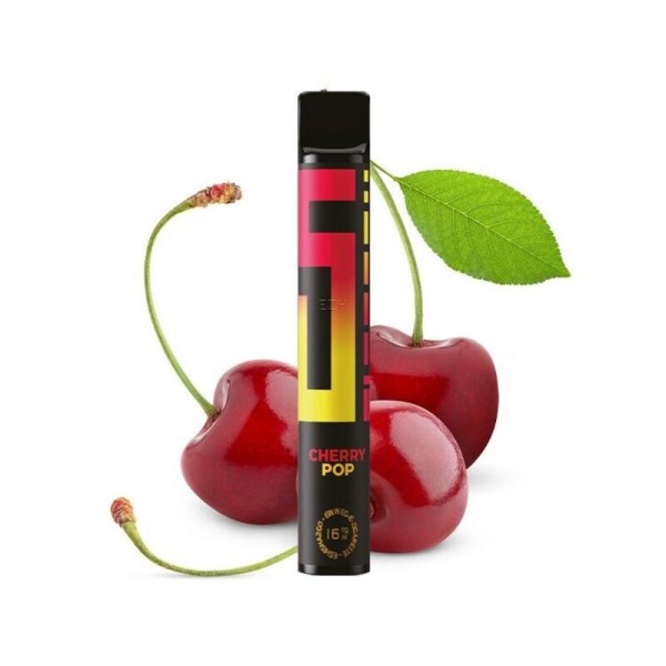5 ELEMENTS - Cherry Pop Einweg E-Zigarette mit Steuerzeichen (Nikotinfrei/Nikotinsalz)